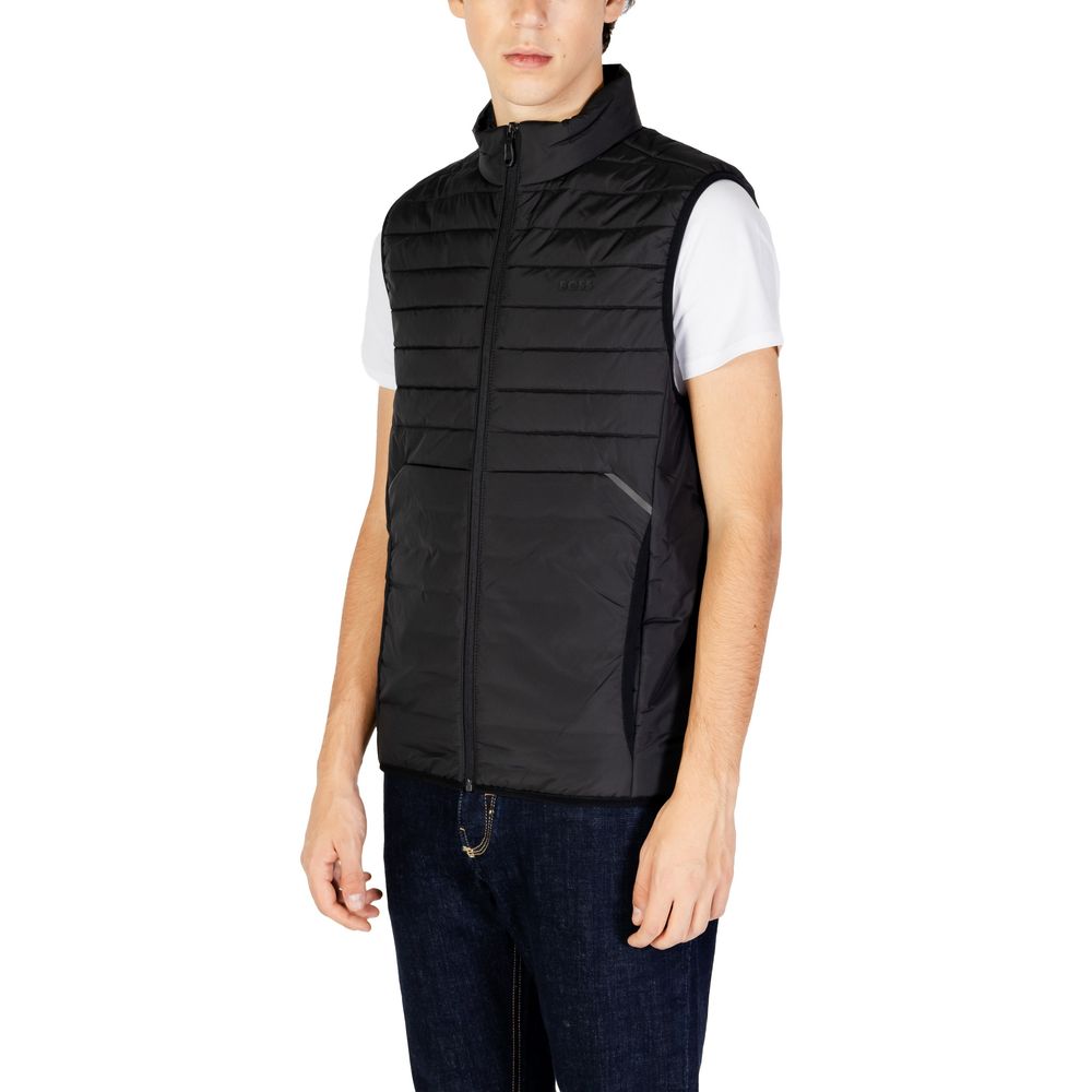 Hugo Boss Black Polyester Sleveless Jacket -   -  Hugo Boss.