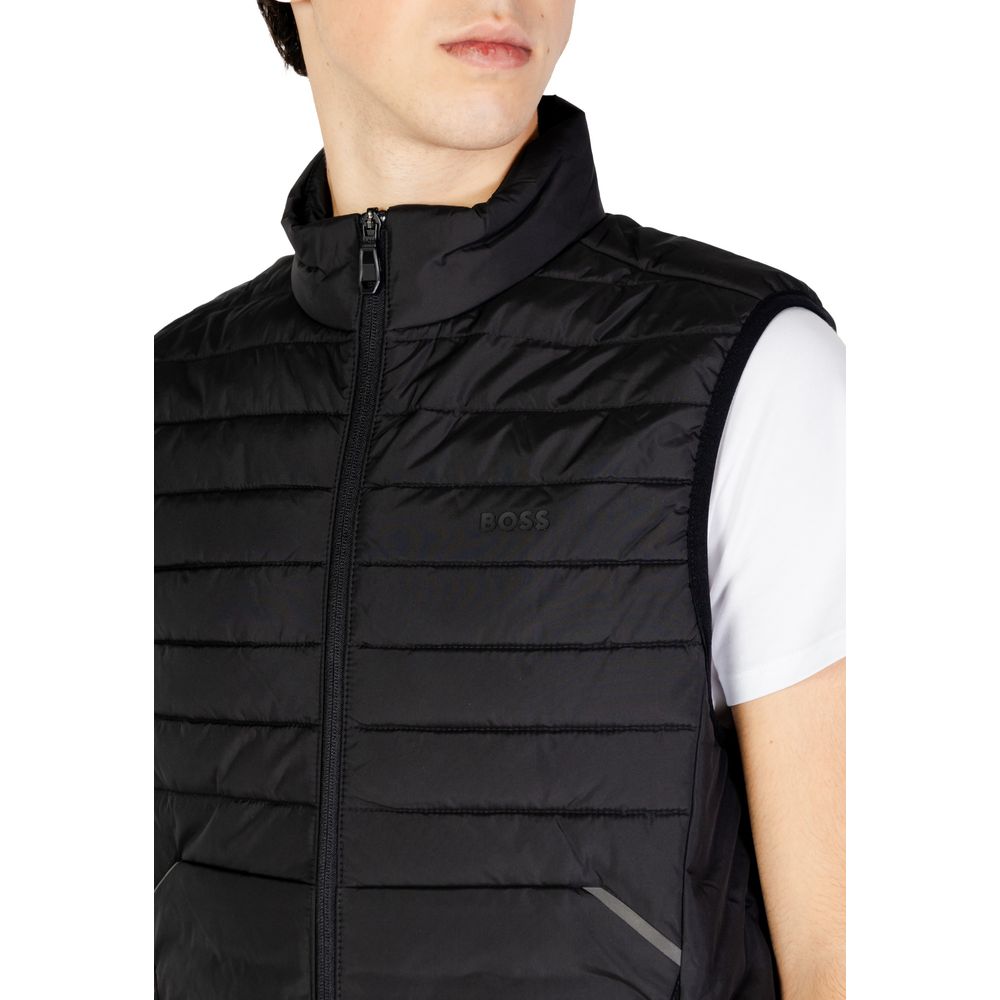 Hugo Boss Black Polyester Sleveless Jacket -   -  Hugo Boss.