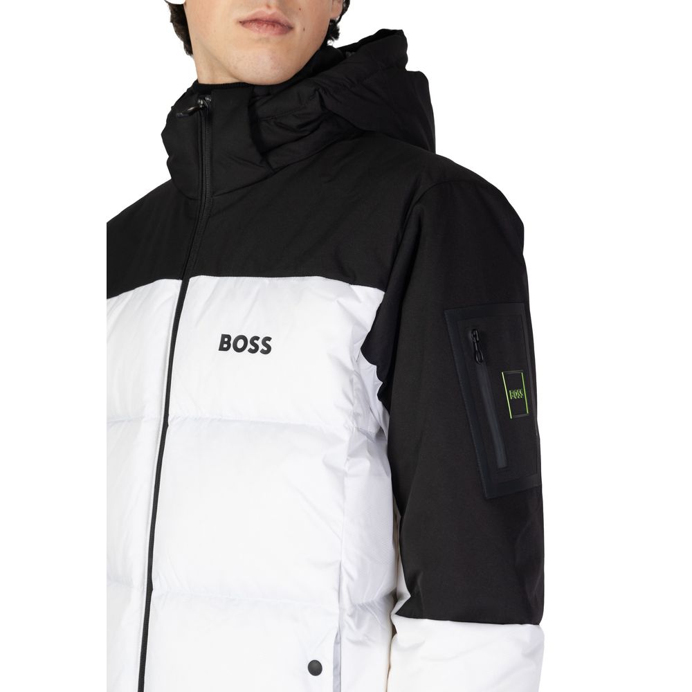 Hugo Boss White Recycled Polyester Jackets & Coat -   -  Hugo Boss.