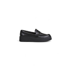 Clarks Black Leather Platform -   -  Clarks.