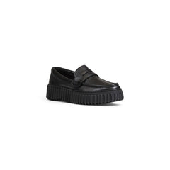 Clarks Black Leather Platform -   -  Clarks.