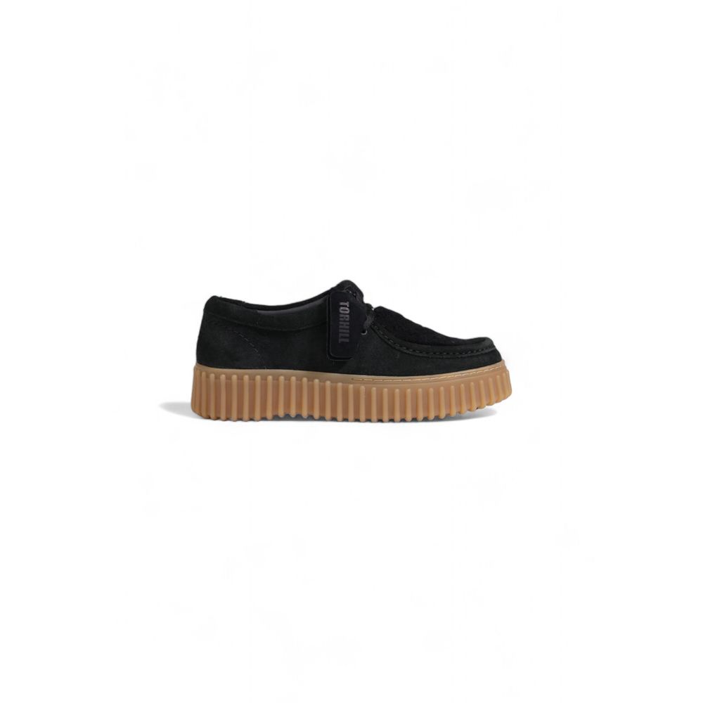 Clarks Black Sponge Flat Shoe -   -  Clarks.