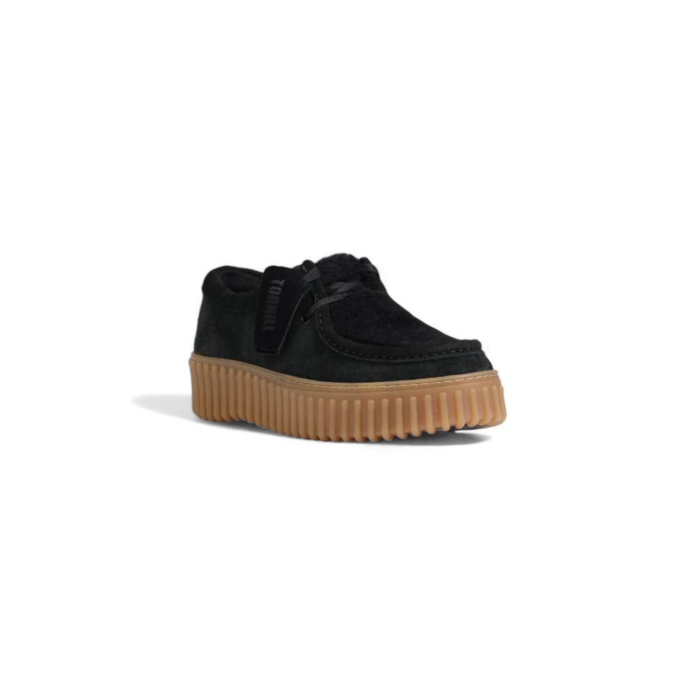 Clarks Black Sponge Flat Shoe -   -  Clarks.