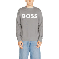 Hugo Boss Gray Cotton Sweatshirt -   -  Hugo Boss.