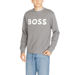Hugo Boss Gray Cotton Sweatshirt -   -  Hugo Boss.
