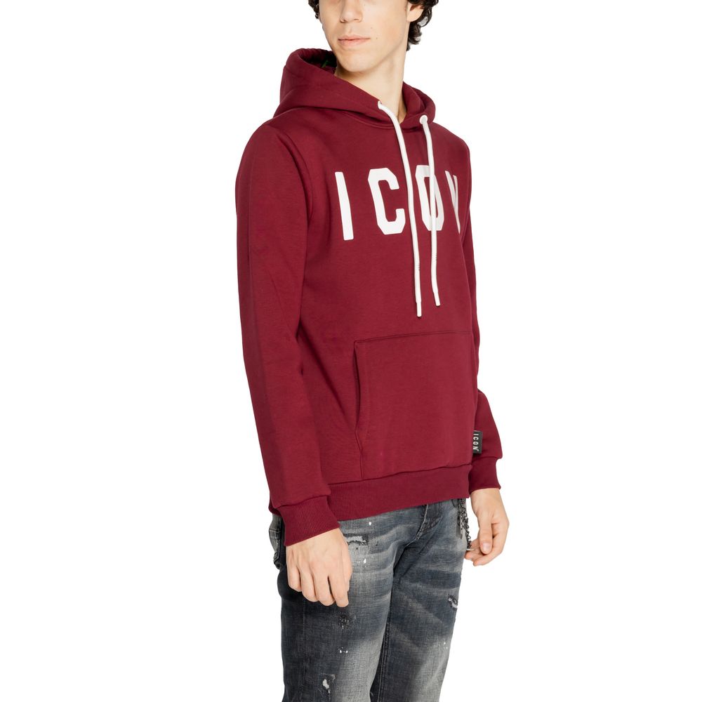 Icon Bordeaux Cotton Hoody -   -  Icon.