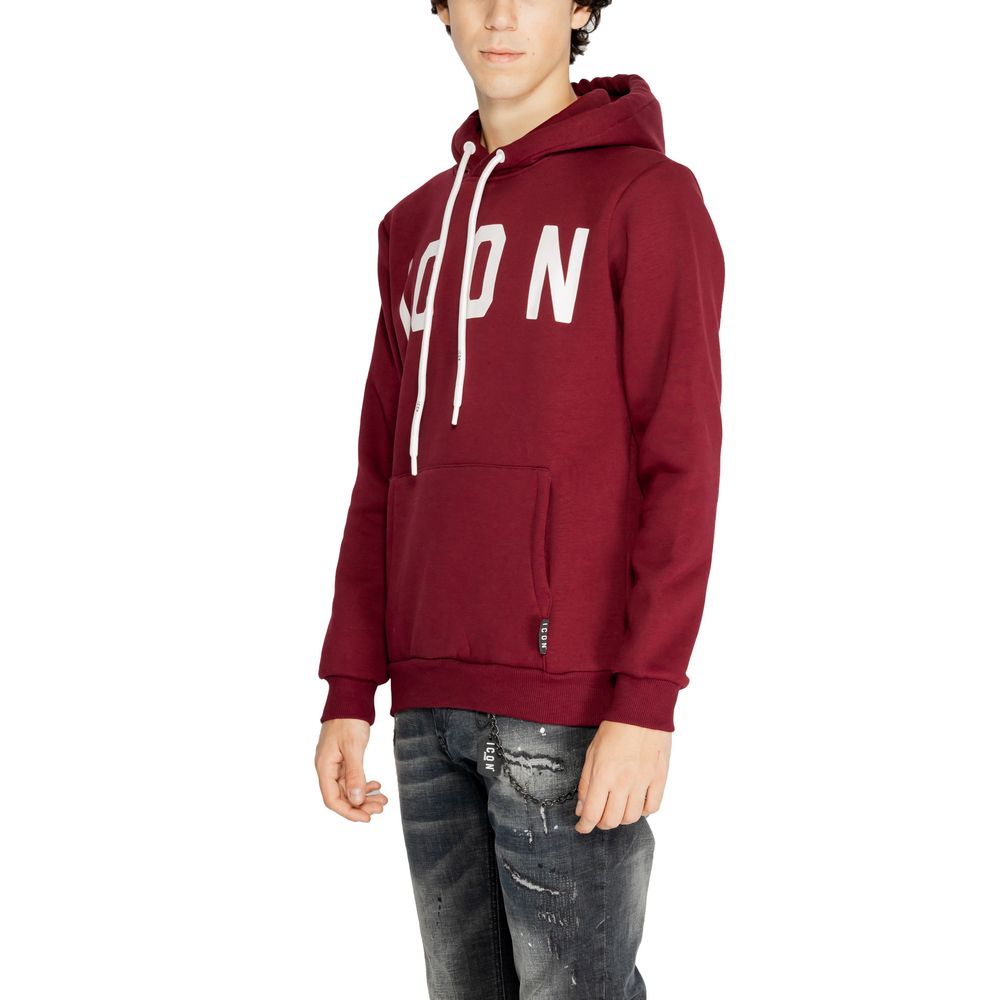 Icon Bordeaux Cotton Hoody -   -  Icon.