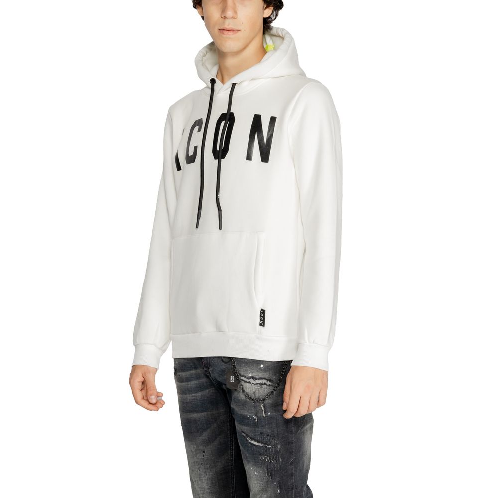 Icon White Cotton Hoody -   -  Icon.