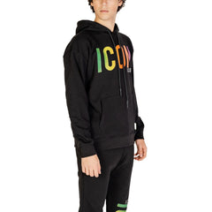 Icon Black Cotton Hoody -   -  Icon.
