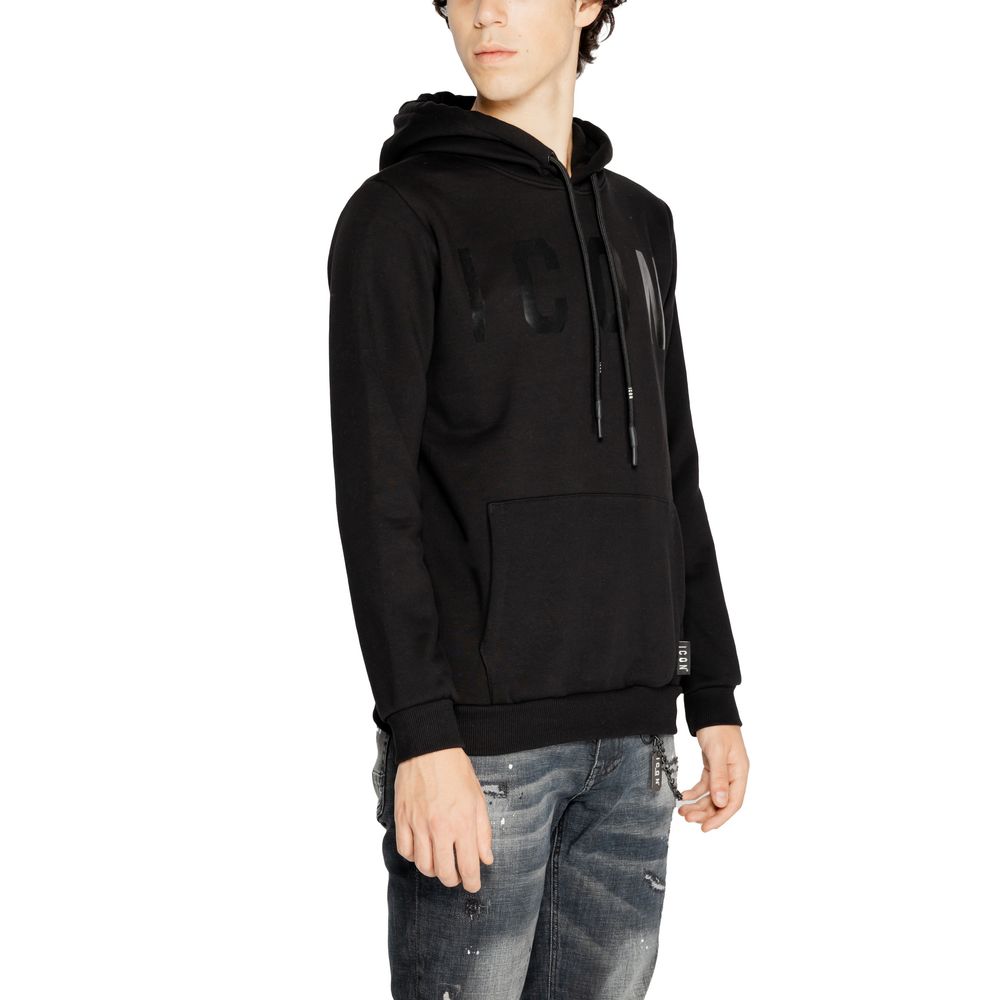 Icon Black Cotton Hoody -   -  Icon.