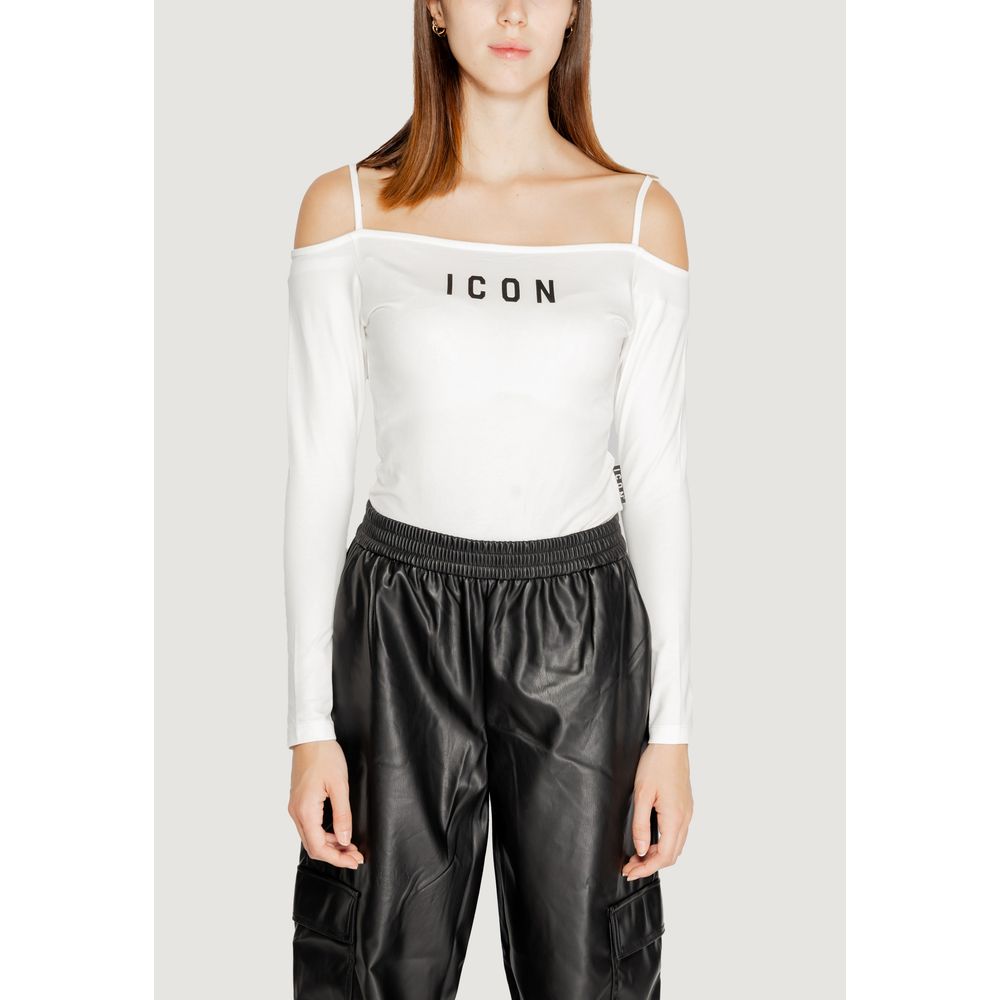 Icon White Cotton Bodysuit -   -  Icon.