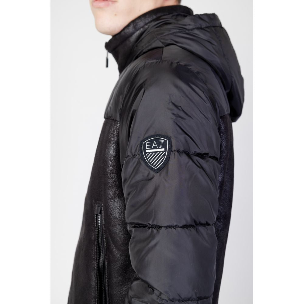 EA7 Emporio Armani Black Polyester Jackets & Coat -   -  EA7 Emporio Armani.