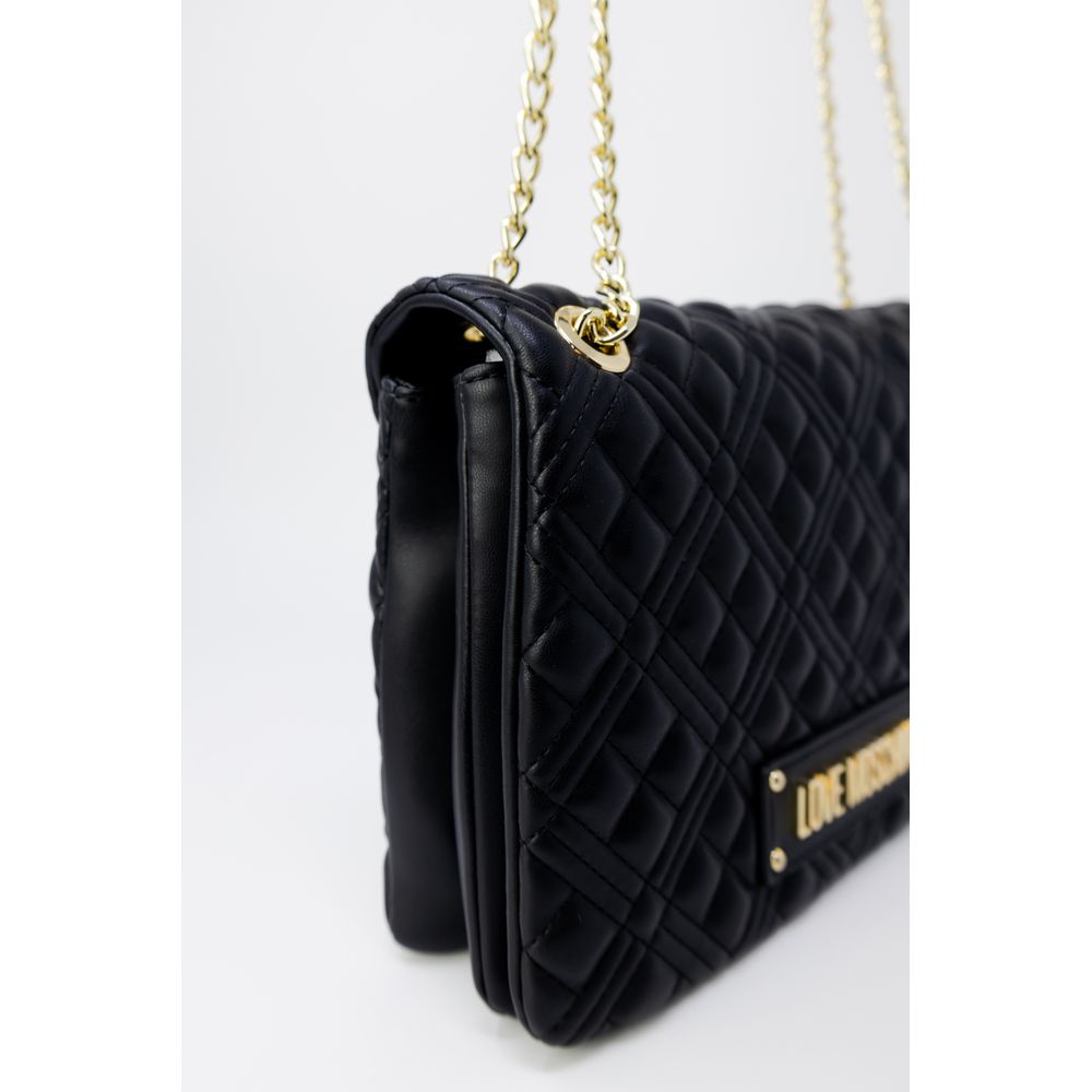 Love Moschino Gold Polyethylene Handbag -   -  Love Moschino.