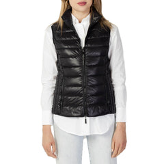 Armani Exchange Black Polyester Sleveless Jacket -   -  Armani Exchange.