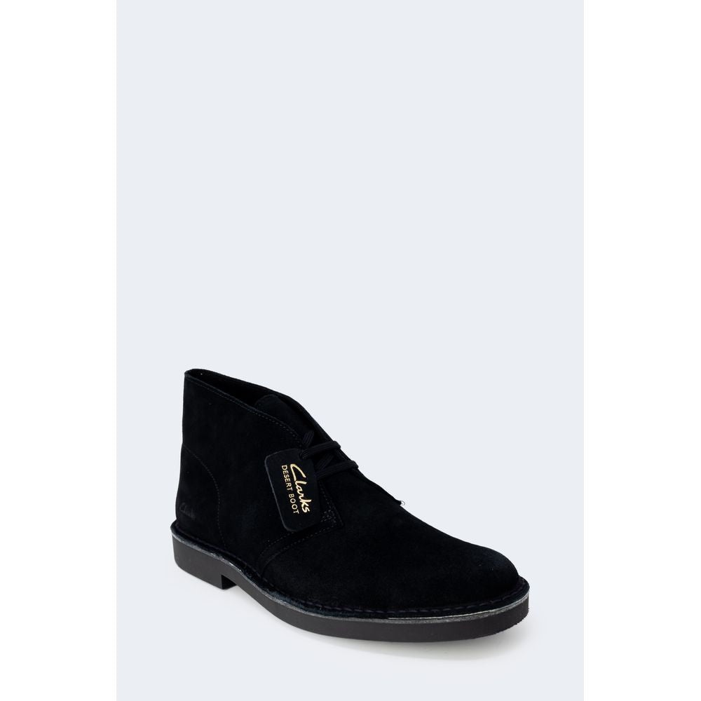 Clarks Black Leather Boot -   -  Clarks.