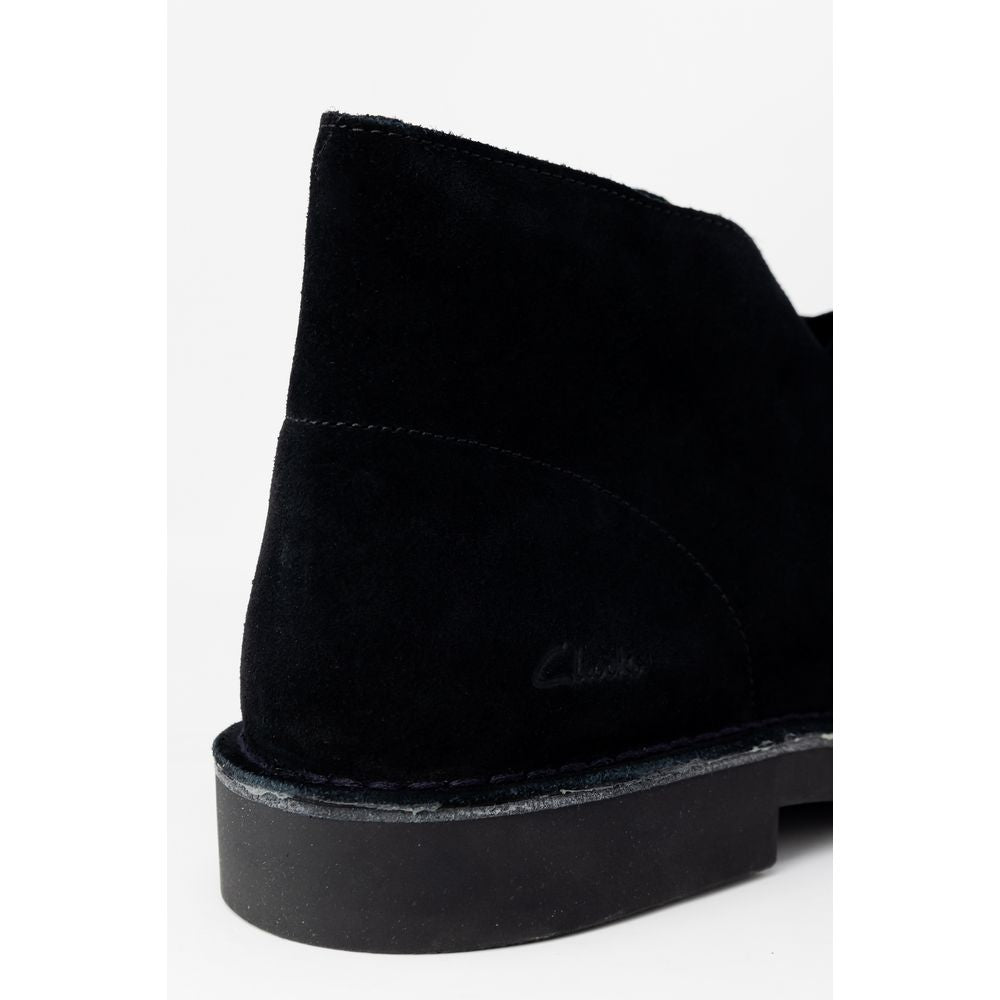 Clarks Black Leather Boot -   -  Clarks.