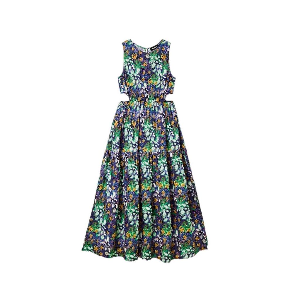 Desigual Blue Viscose Long -   -  Desigual.
