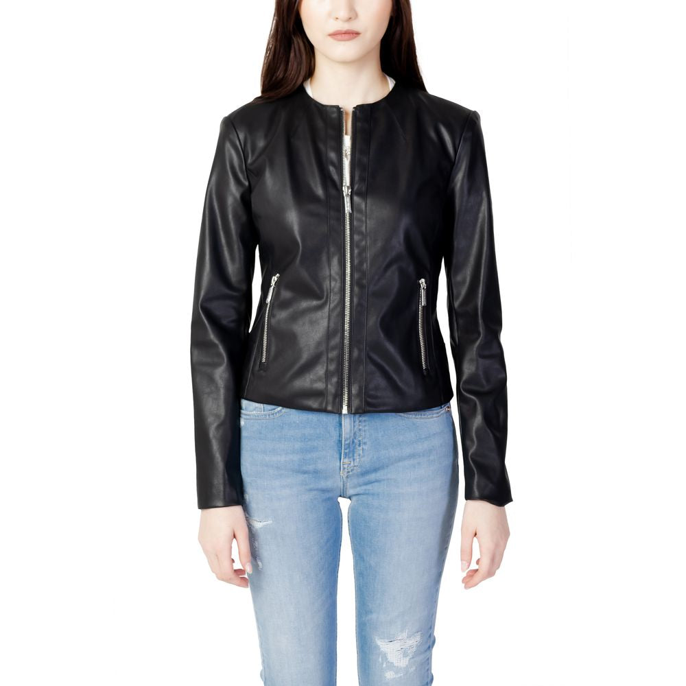 Armani Exchange Black Polyester Jackets & Coat -   -  Armani Exchange.