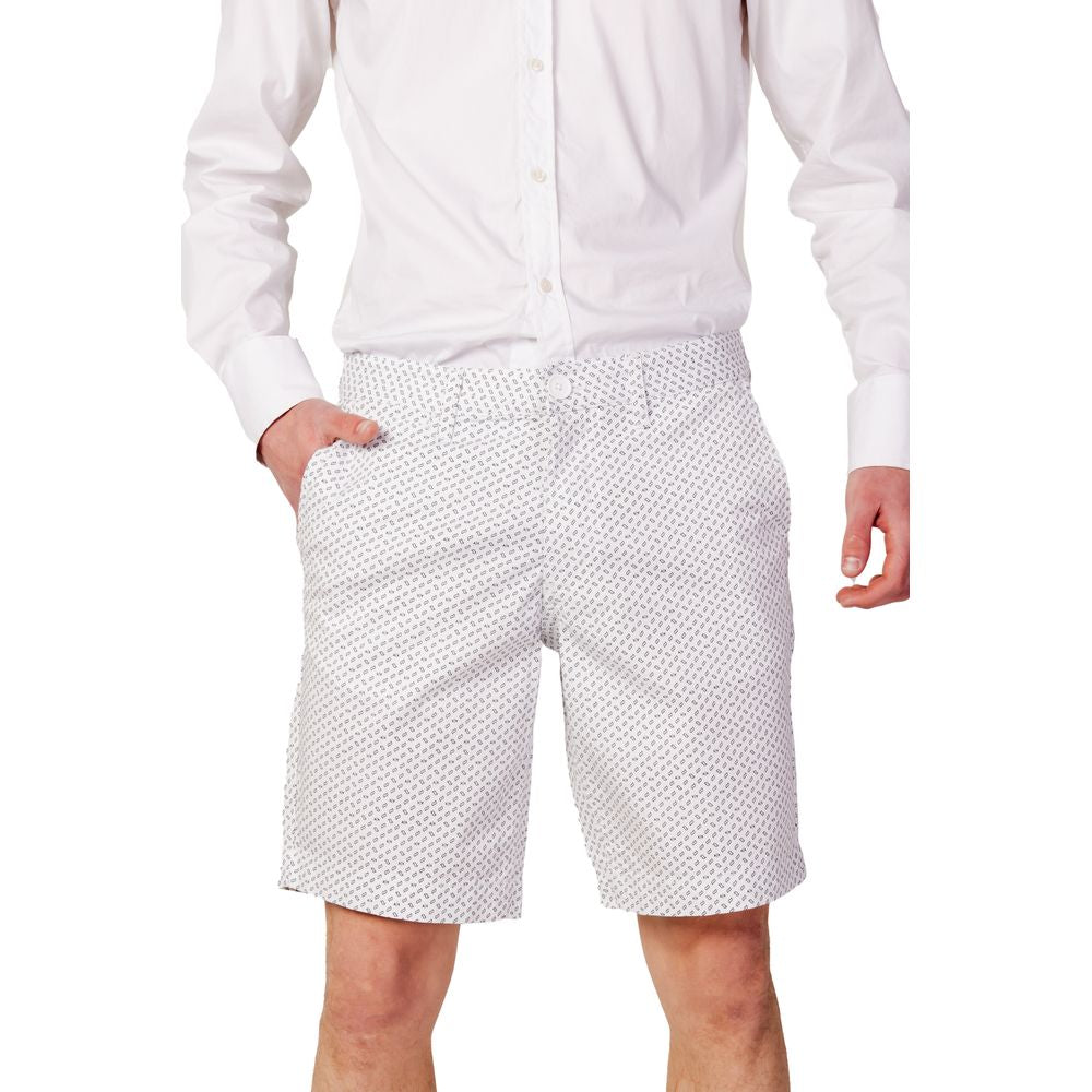 Armani Exchange White Cotton Bermuda -   -  Armani Exchange.