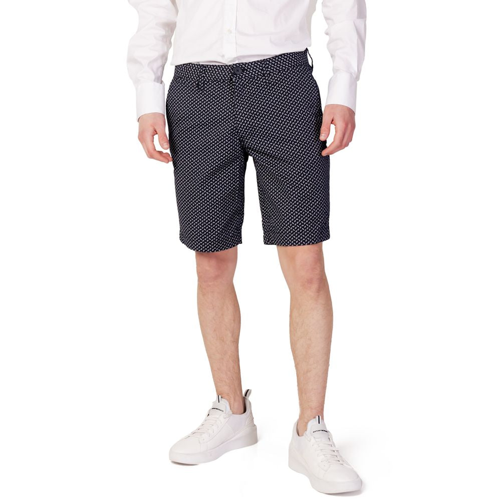 Armani Exchange Blue Cotton Bermuda -   -  Armani Exchange.