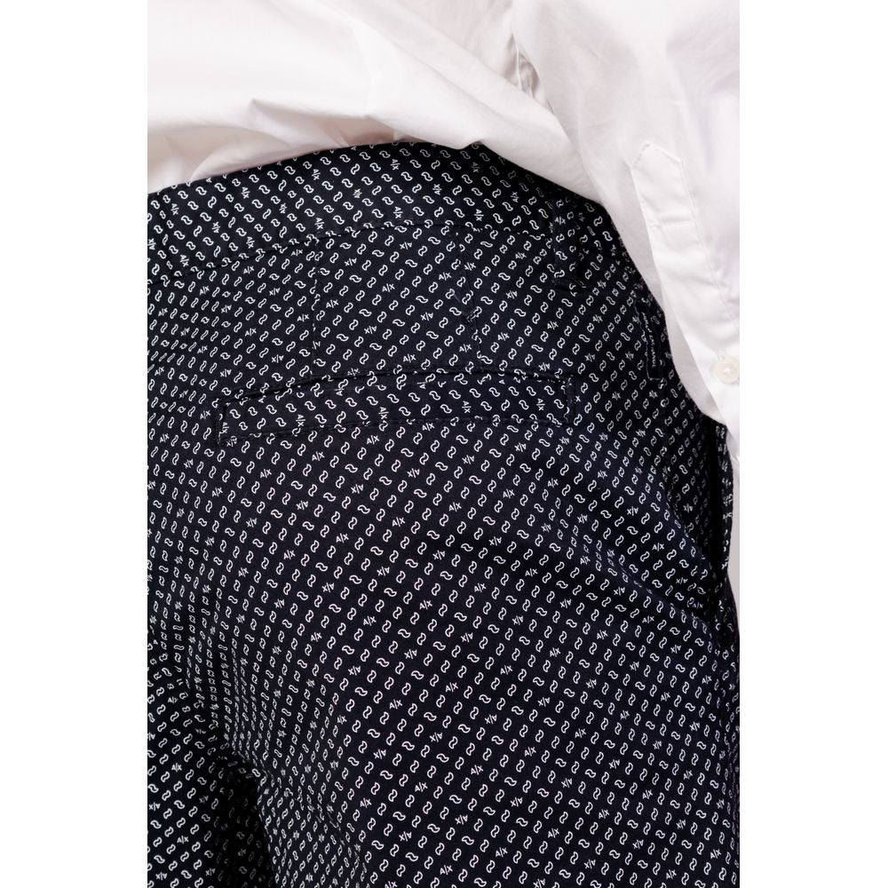 Armani Exchange Blue Cotton Bermuda -   -  Armani Exchange.