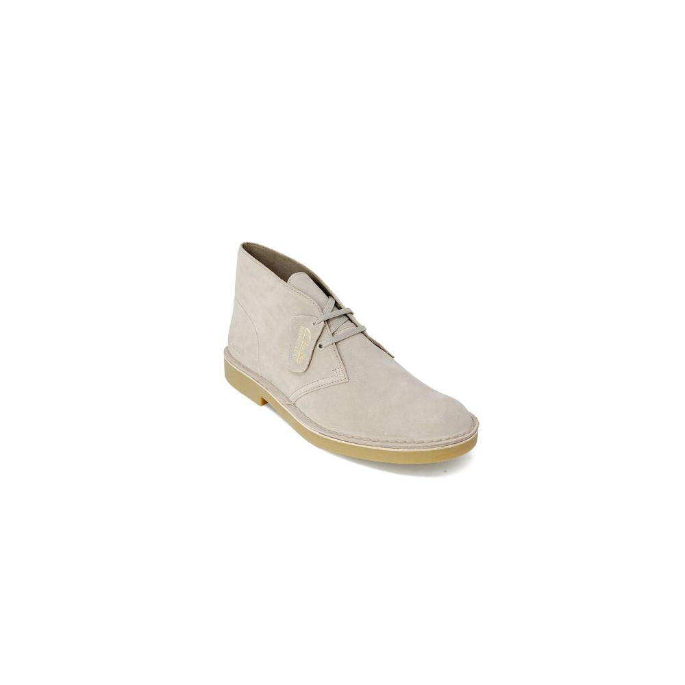 Clarks Gray Leather Boot -   -  Clarks.