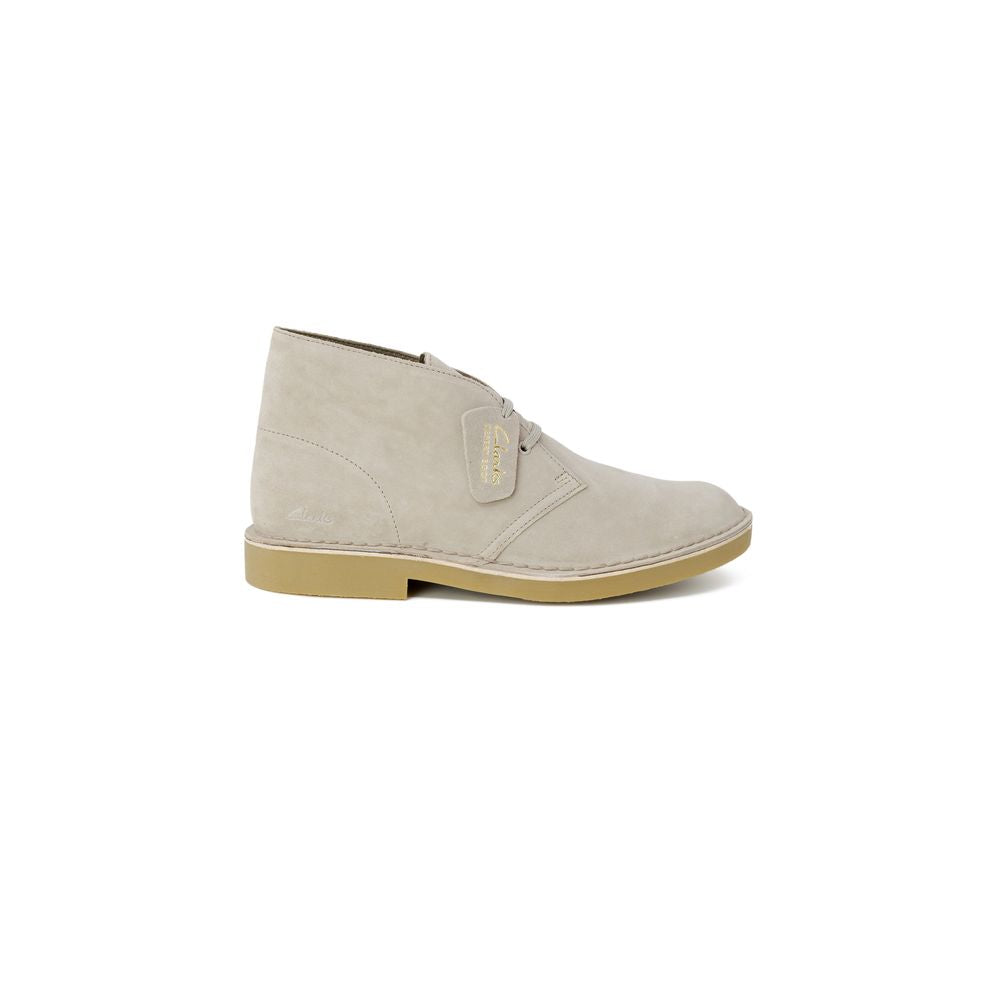 Clarks Gray Leather Boot -   -  Clarks.