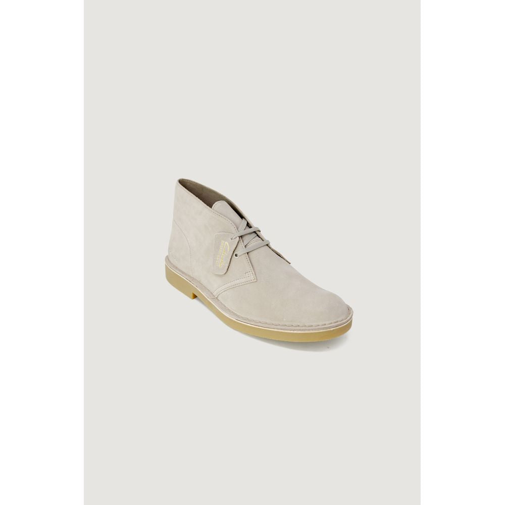 Clarks Gray Leather Boot -   -  Clarks.