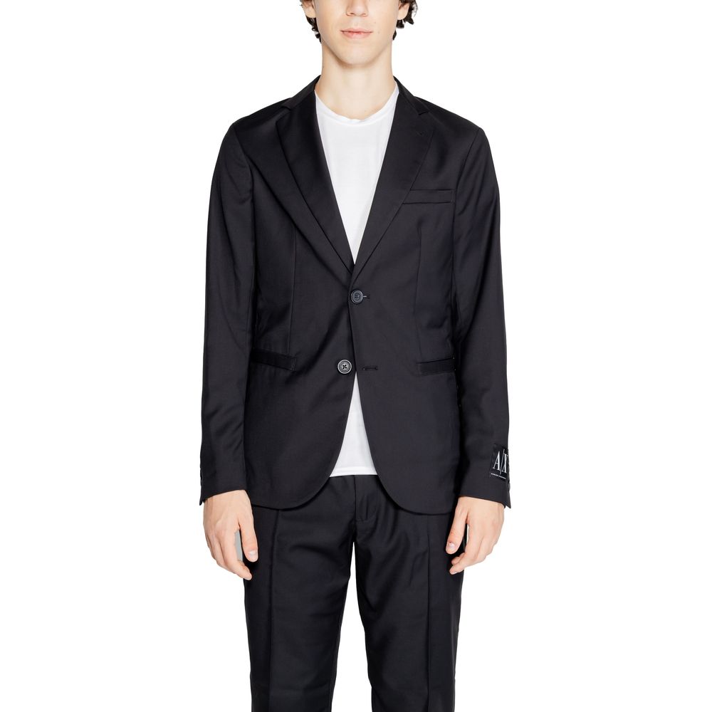 Armani Exchange Black Polyester Blazer -   -  Armani Exchange.
