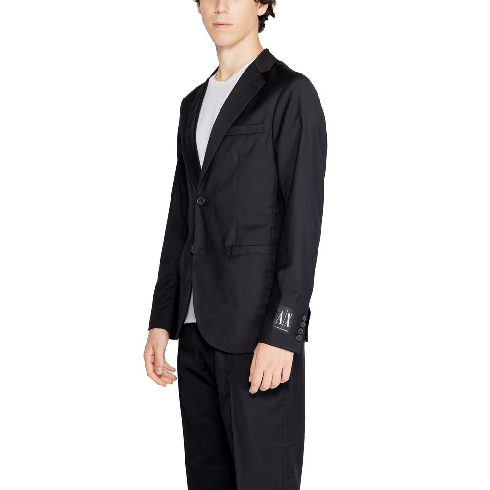Armani Exchange Black Polyester Blazer -   -  Armani Exchange.