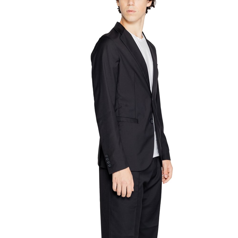 Armani Exchange Black Polyester Blazer -   -  Armani Exchange.