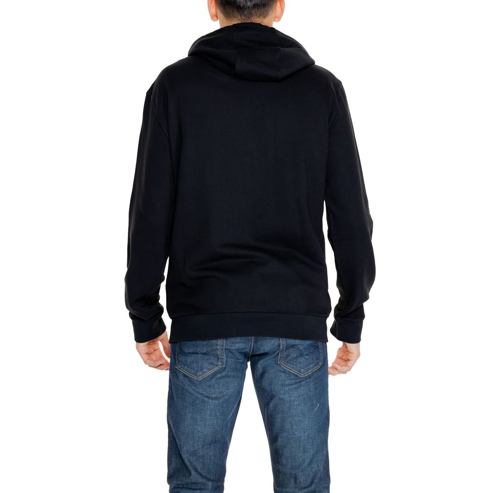 EA7 Emporio Armani Black Cotton Hoody -   -  EA7 Emporio Armani.