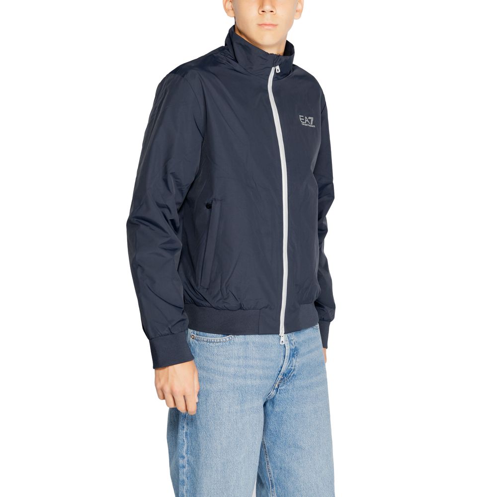 EA7 Emporio Armani Blue Polyamide Jackets & Coat -   -  EA7 Emporio Armani.