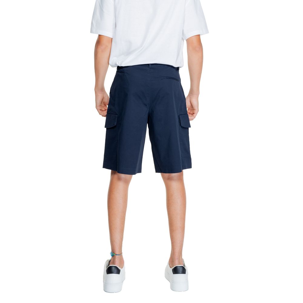 Armani Exchange Blue Cotton Bermuda -   -  Armani Exchange.