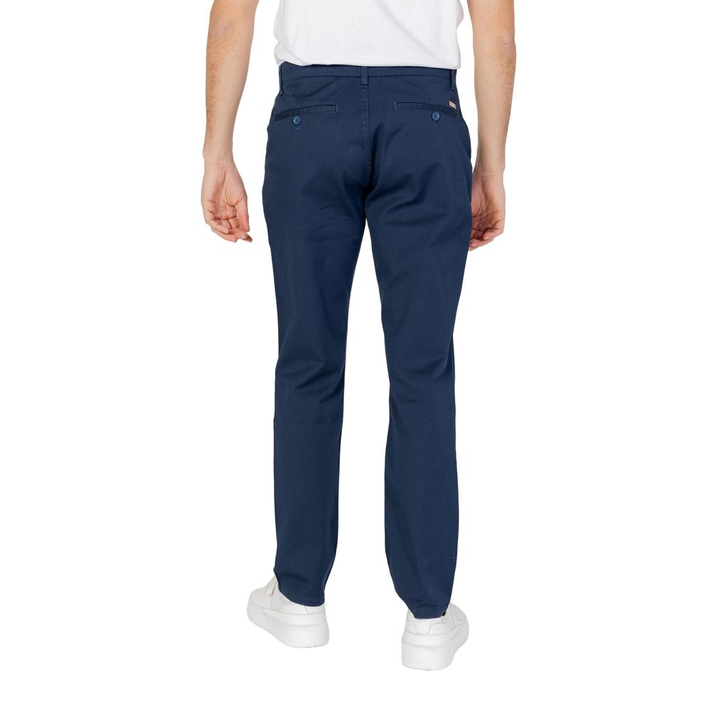 Armani Exchange Blue Cotton Pant -   -  Armani Exchange.