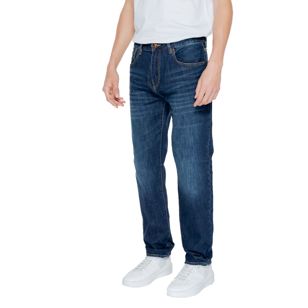 Armani Exchange Blue Cotton Jeans & Pant -   -  Armani Exchange.