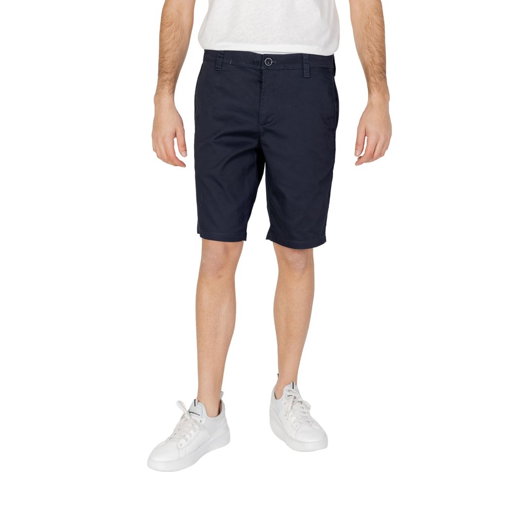 Armani Exchange Blue Cotton Bermuda -   -  Armani Exchange.