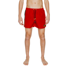 EA7 Emporio Armani Red Polyester Swim Short -   -  EA7 Emporio Armani.