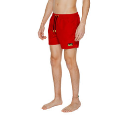 EA7 Emporio Armani Red Polyester Swim Short -   -  EA7 Emporio Armani.