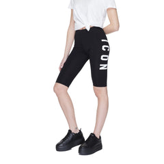 Icon Black Cotton Bermuda -   -  Icon.