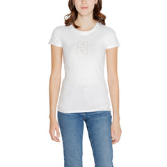 Armani Exchange White Cotton T-Shirt -   -  Armani Exchange.