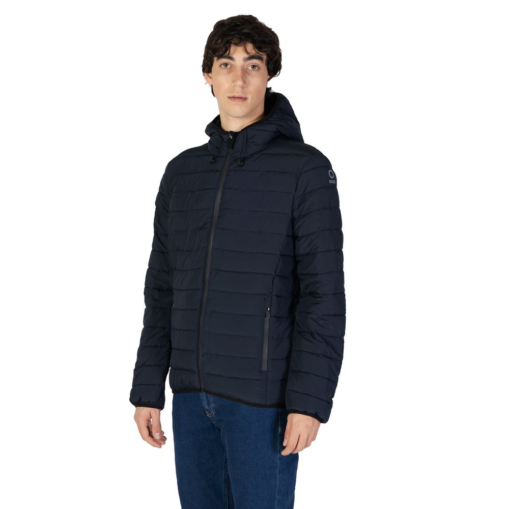 Suns Blue Polyester Jackets & Coat -   -  Suns.