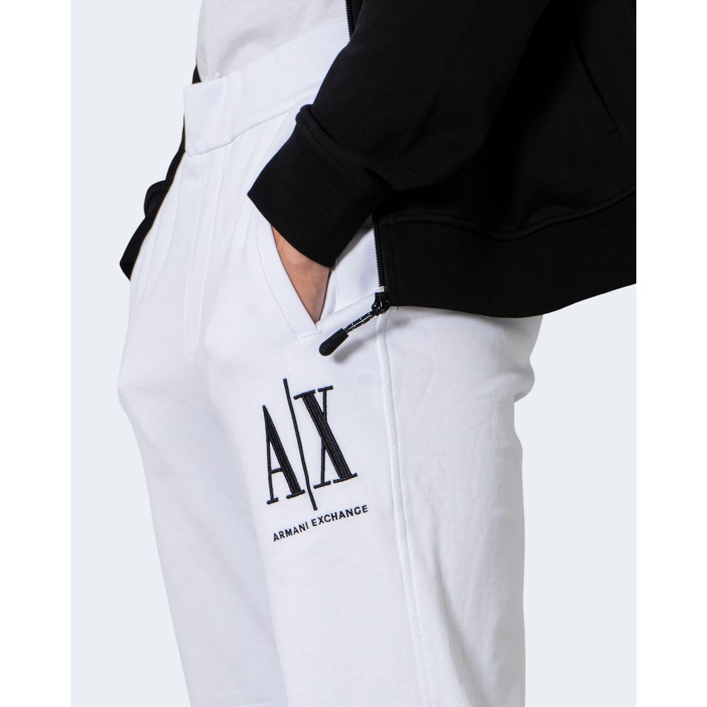 Armani Exchange White Cotton Joggers Workout Pant -   -  Armani Exchange.