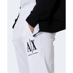 Armani Exchange White Cotton Joggers Workout Pant -   -  Armani Exchange.