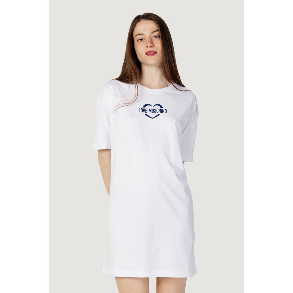 Love Moschino White Cotton Short -   -  Love Moschino.