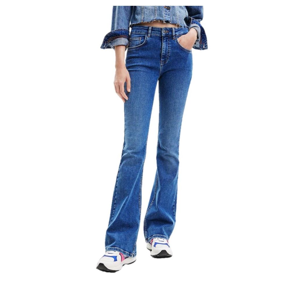 Desigual Blue Cotton Slim Fit Jean -   -  Desigual.