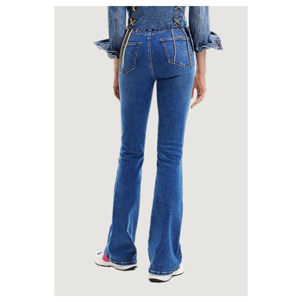 Desigual Blue Cotton Slim Fit Jean -   -  Desigual.
