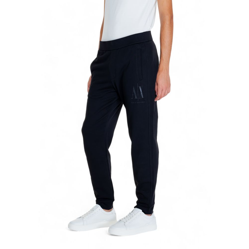 Armani Exchange Black Cotton Joggers Workout Pant -   -  Armani Exchange.