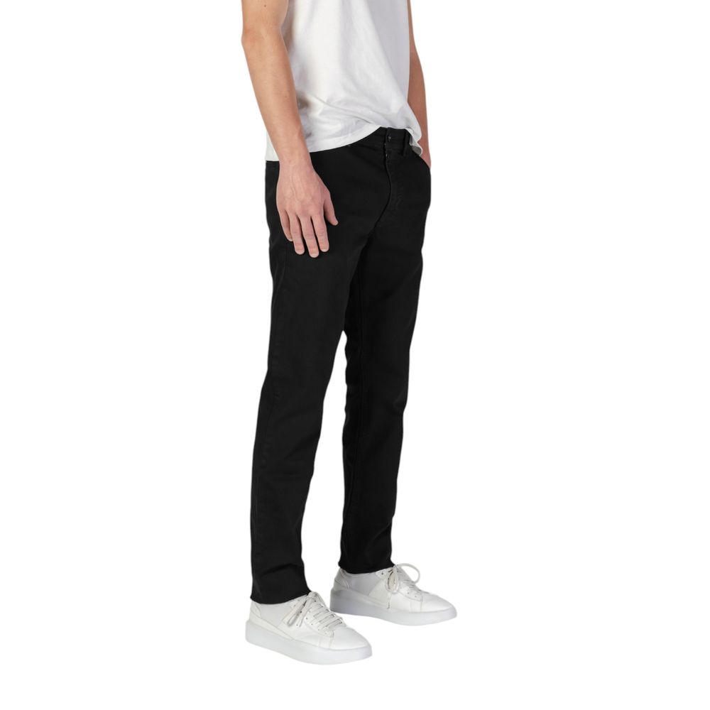 Hugo Boss Black Cotton Skinny Pant -   -  Hugo Boss.