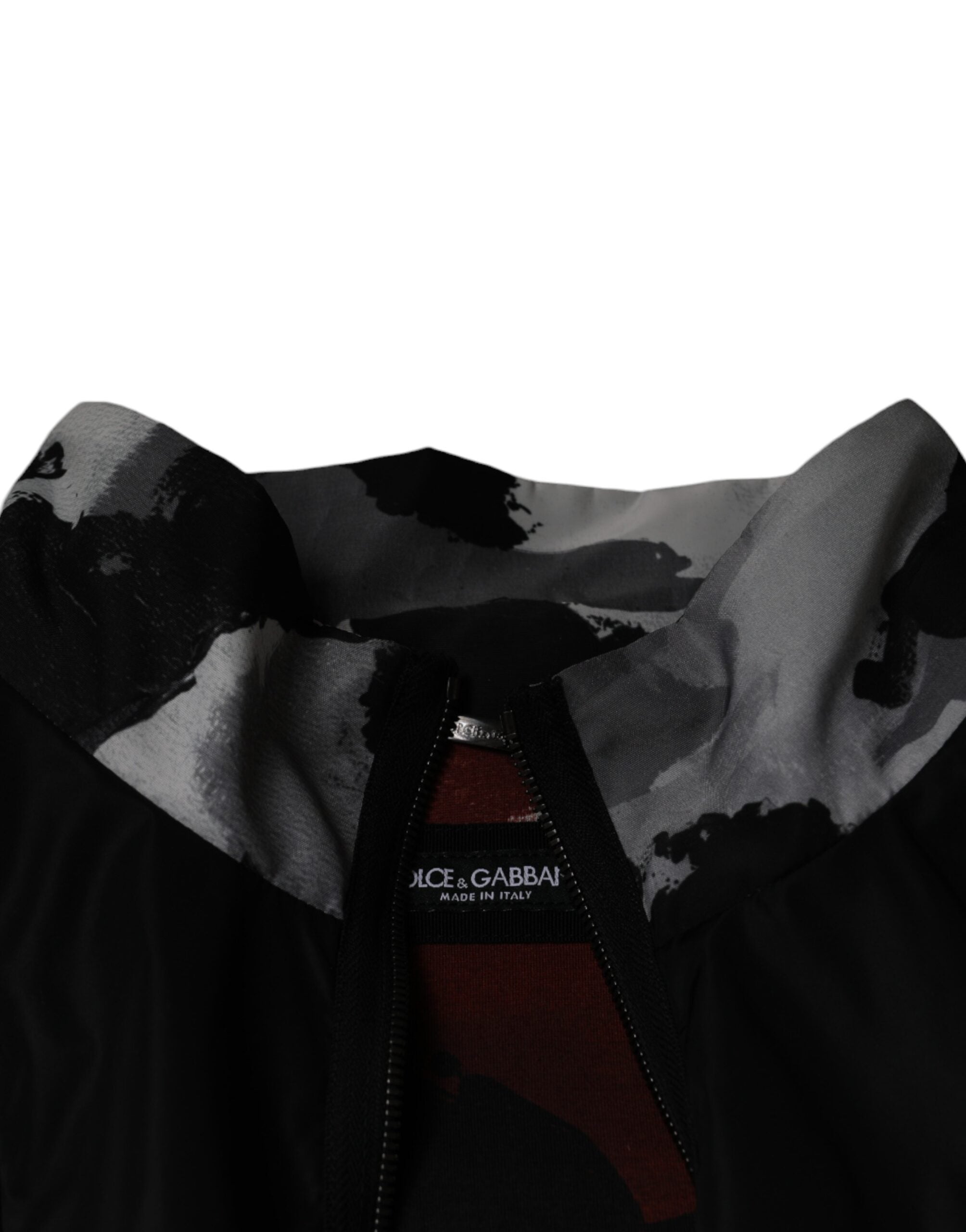 Dolce & Gabbana Black Nylon Full Zip Men Bomber Jacket -   -  Dolce & Gabbana.